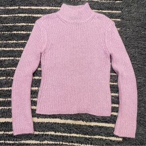 Y2K Bratz Core French Connection MOHAIR Mock Neck Sweater Open Knit Soft Medium